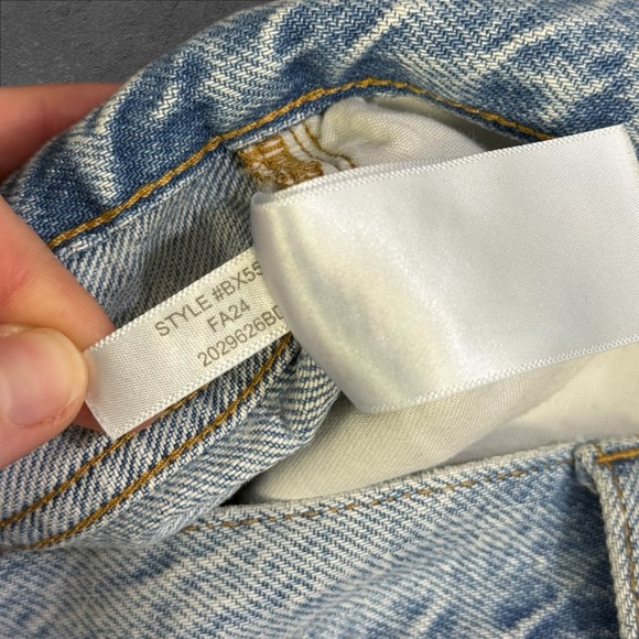 J.Crew 90s Vintage Baggy Jeans Light Wash Distressed Denim Womens Size 30 - Picture 8 of 13